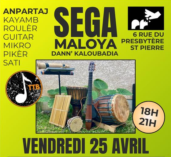 Affiche Séga Maloya au Kaloubadia