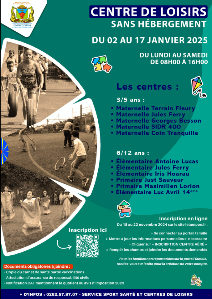Affiche CENTRE DE LOISIRS