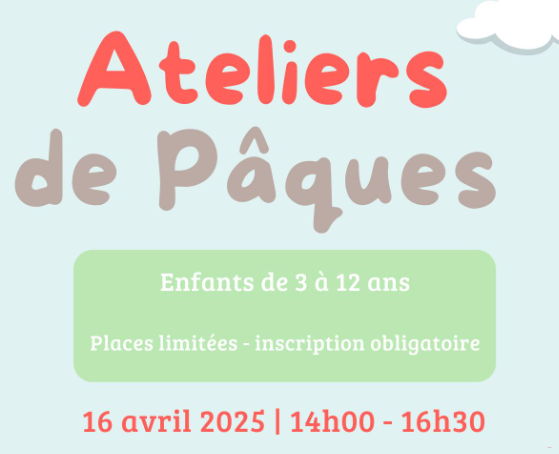 Affiche ATELIERS DE PÂQUES