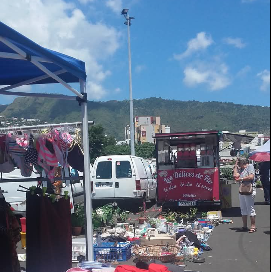 Affiche BROCANTE CAMÉLIAS