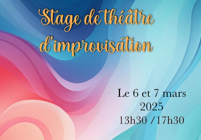 Affiche STAGE DE THÉÂTRE D'IMPROVISATION 