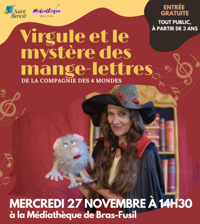 Affiche Virgule et le mystère des mange-lettres