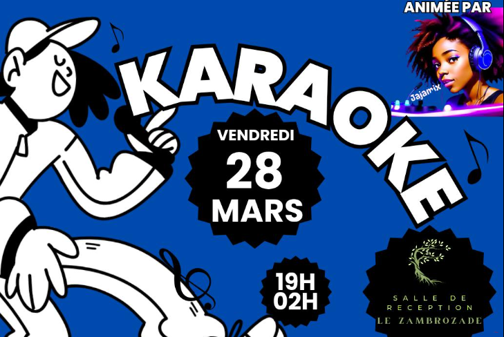 Affiche Karaoke au Zambrozade