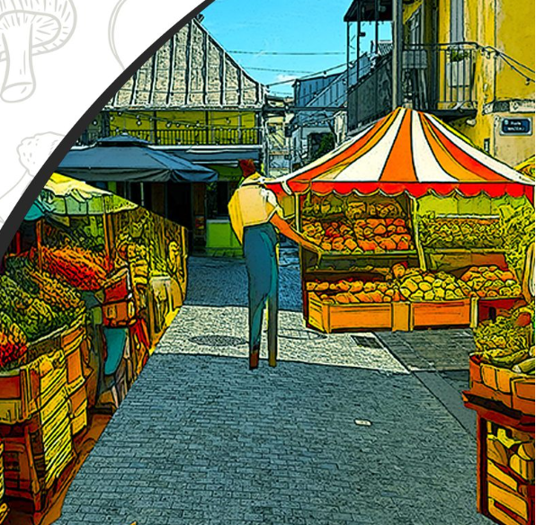 Affiche MARCHÉ BIO ET ARTISANAL 
