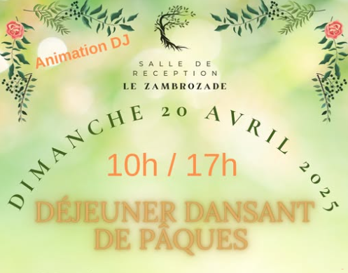 Affiche Déjeuner Dansant de Pâques