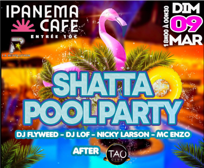 Affiche SHATTA POOL PARTY