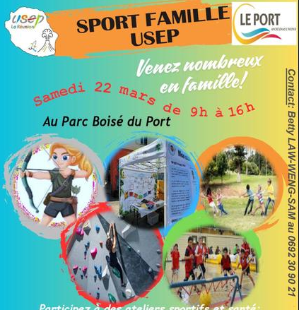 Affiche Sport Famille - Le Port