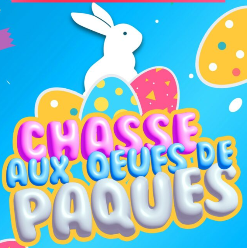 Affiche Grande chasse aux œufs – Monoprix Réunion