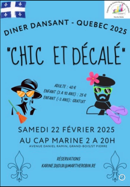 Affiche DINER DANSANT - QUEBEC 2025