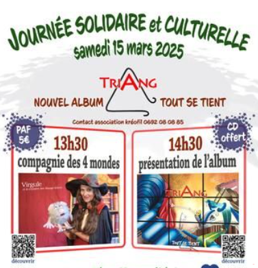 Affiche Journée Solidaire et Culturelle avec TRIANG
