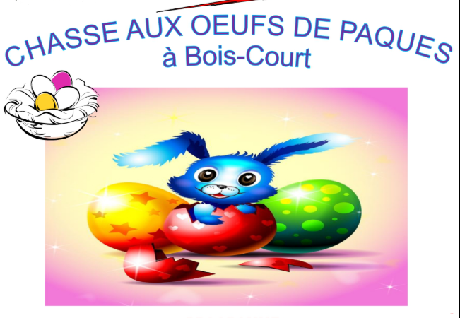 Affiche Chasse aux Œufs de Pâques – Bois-Court