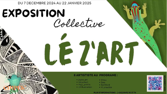 Affiche l'expo collective LéZ'Art