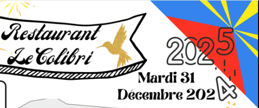 Affiche Nouvelle Année au Colibri