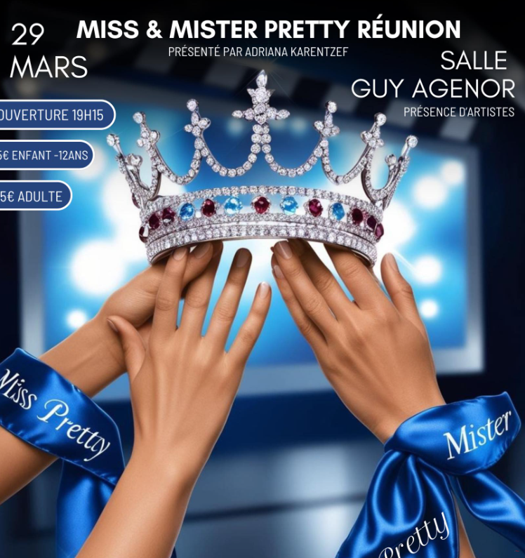 Affiche Élection de Miss et Mister Pretty Réunion 2025