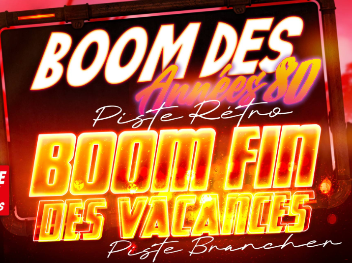 Affiche BOOM FIN DES VACANCES