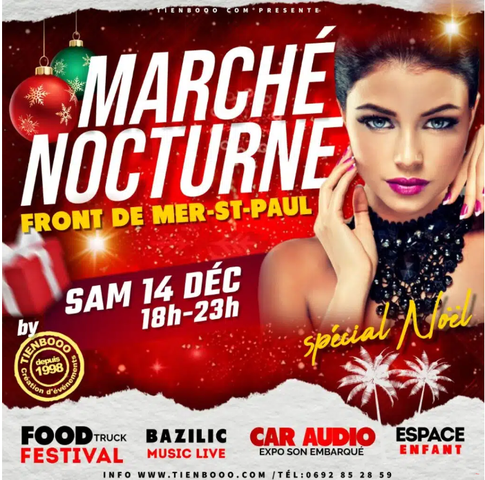 Affiche Marché de Noël à Saint-Paul