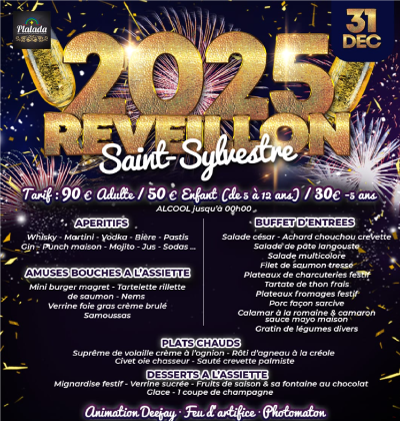 Affiche 2025 REVEILLON Saint-Sylvestre