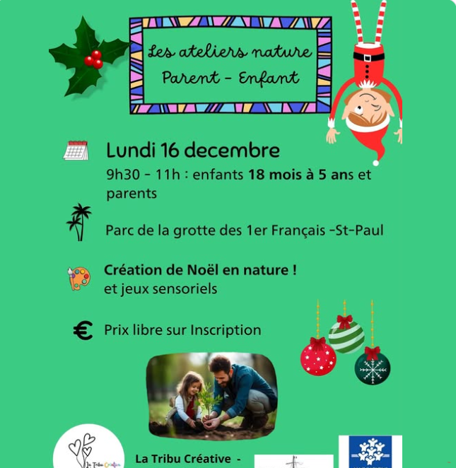 Affiche LES ATELIERS NATURE - parent - enfant