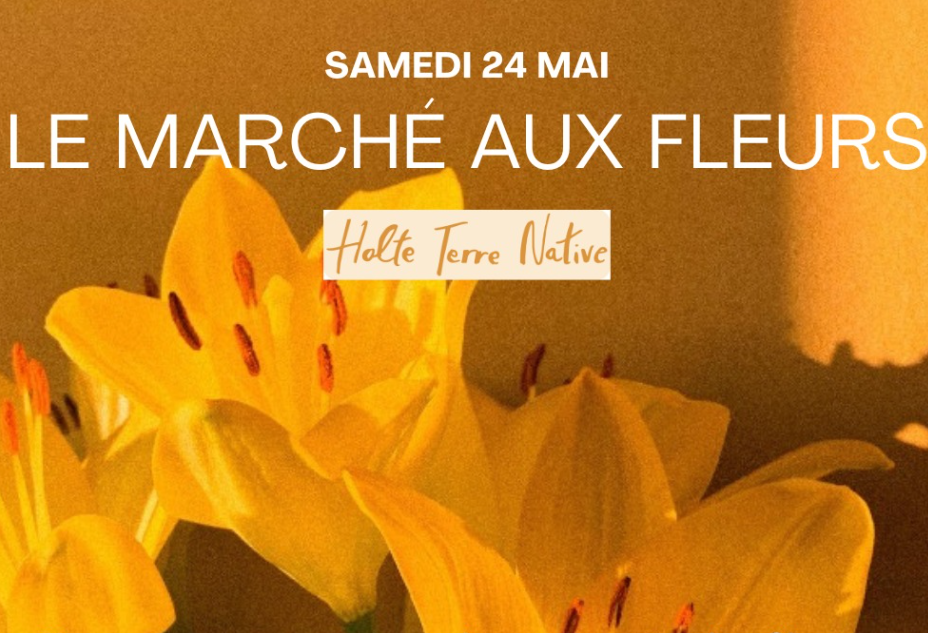 Affiche LE MARCHÉ AUX FLEURS