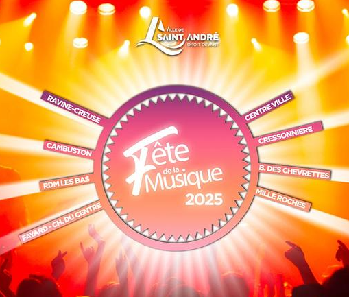 Affiche FÊTE DE LA MUSIQUE À SAINT-ANDRÉ
