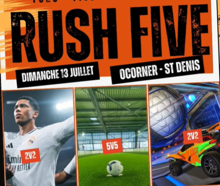 Affiche TOURNOI RUSH FIVE