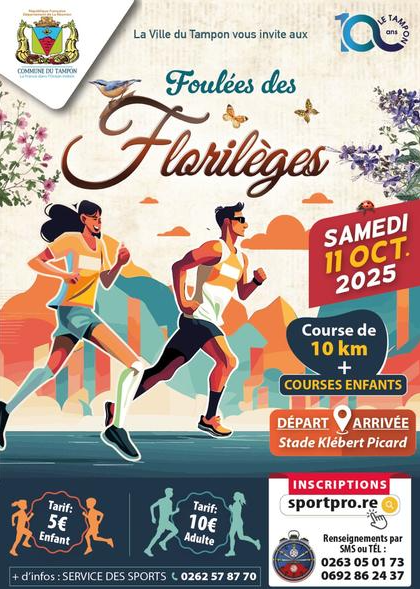Affiche FOULÉES DES FLORILÈGES