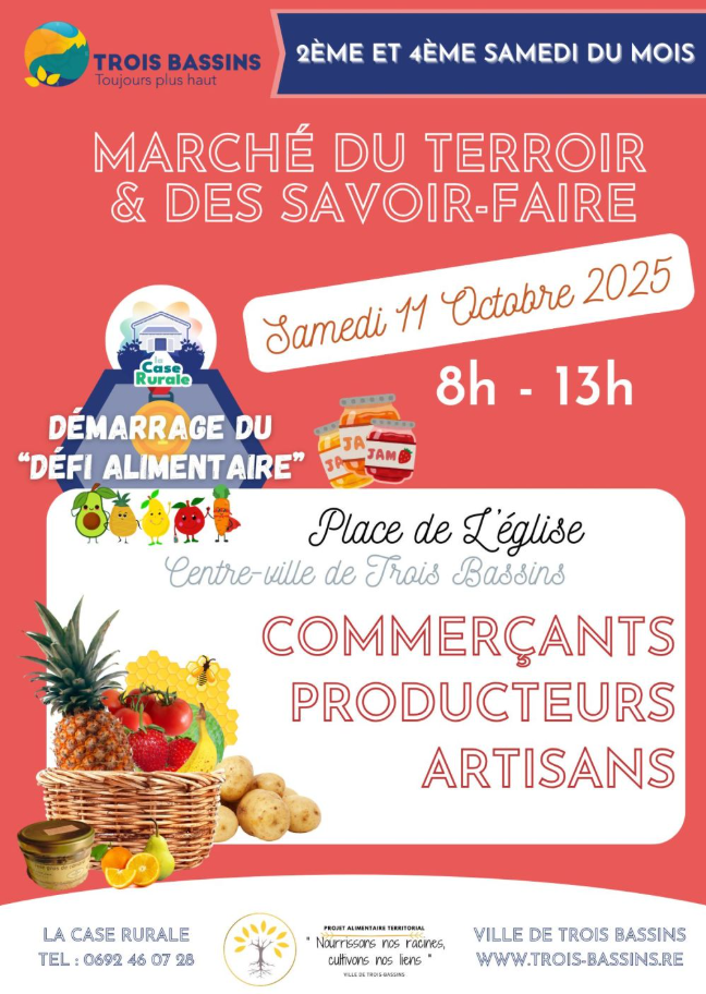 Affiche MARCHÉ DU TERROIR ET DES SAVOIR-FAIRE