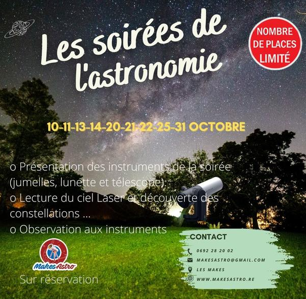 SOIRÉES ASTRONOMIE AVEC MAKES ASTRO
