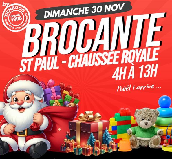 BROCANTE À SAINT-PAUL CHAUSSÉE ROYALE