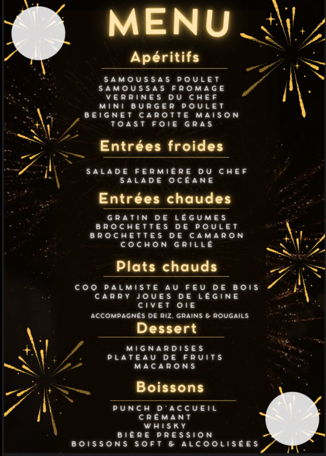 Affiche RÉVEILLON DE LA SAINT-SYLVESTRE À L'ENTRE-DEUX