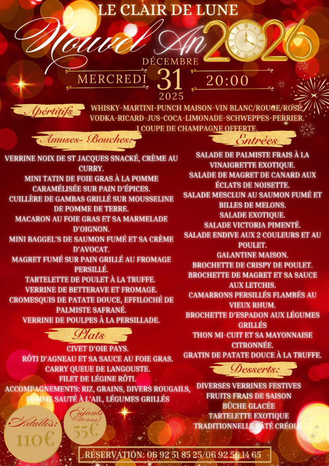 RÉVEILLON DE LA SAINT-SYLVESTRE 2025