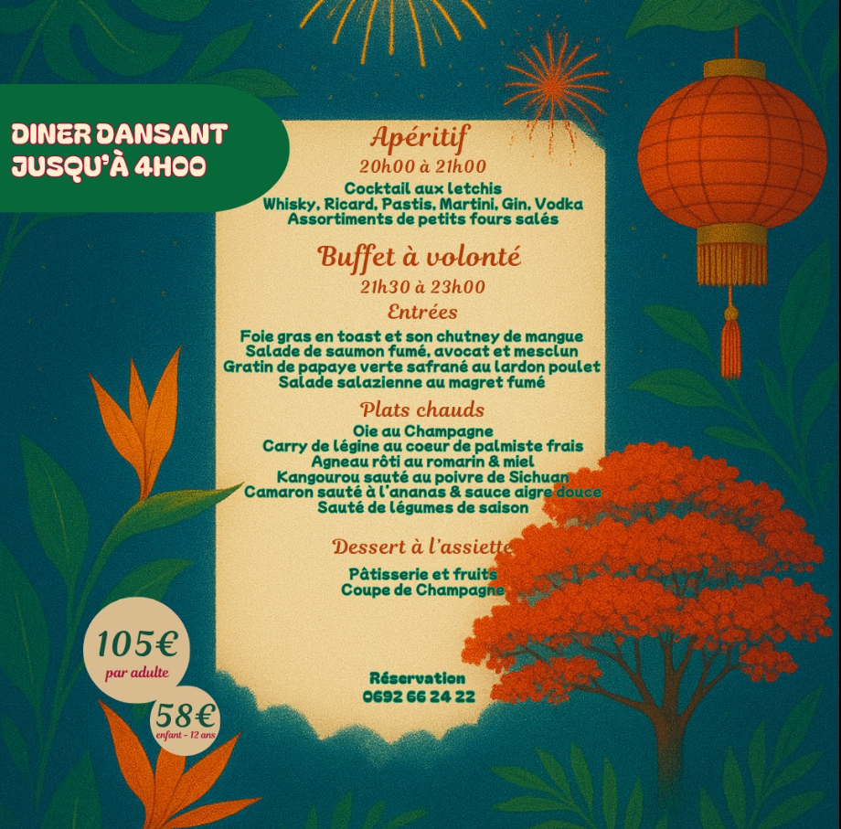 Affiche DÎNER DE LA SAINT-SYLVESTRE 2025