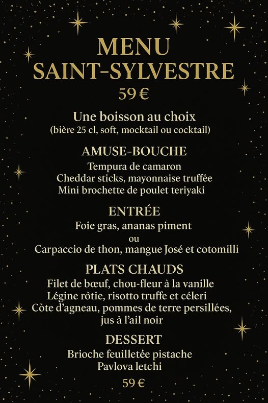 Soirée Réveillon de la Saint-Sylvestre 2025