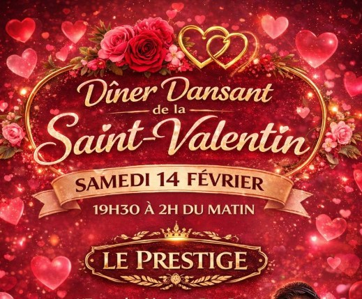 Dîner dansant de la saint-valentin