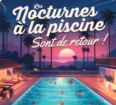 Affiche Nocturnes à la piscine