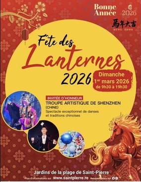 Affiche Fête des lanternes à saint-pierre