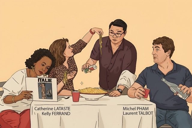 Du parmesan dans les tagliatelles