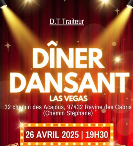 Affiche DINER DANSANT LAS VEGAS