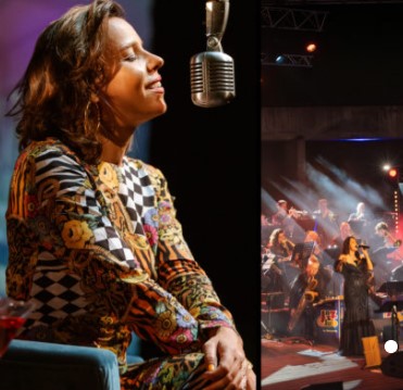 Affiche Jazz club big time invite tine poppy et david fourdrinoy