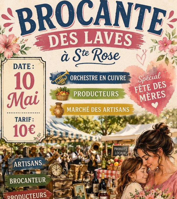 Brocante des laves – spécial fête des mères