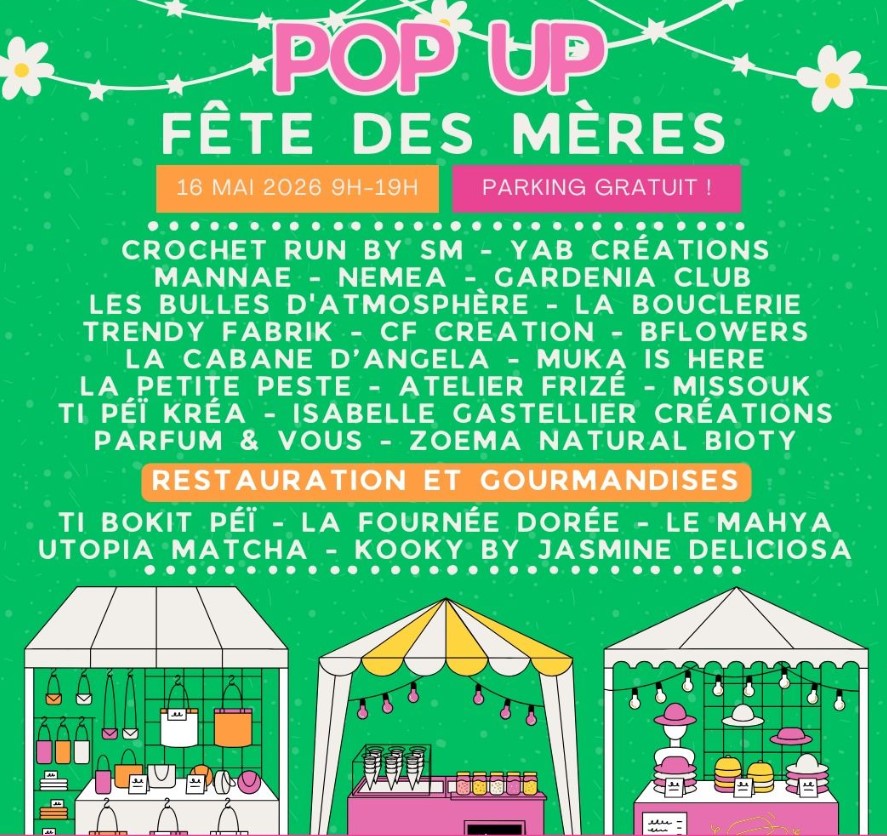 Pop up fête des mères à saint-pierre