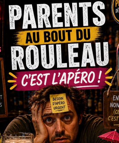 Affiche Parents au bout du rouleau, c'est l'apéro !