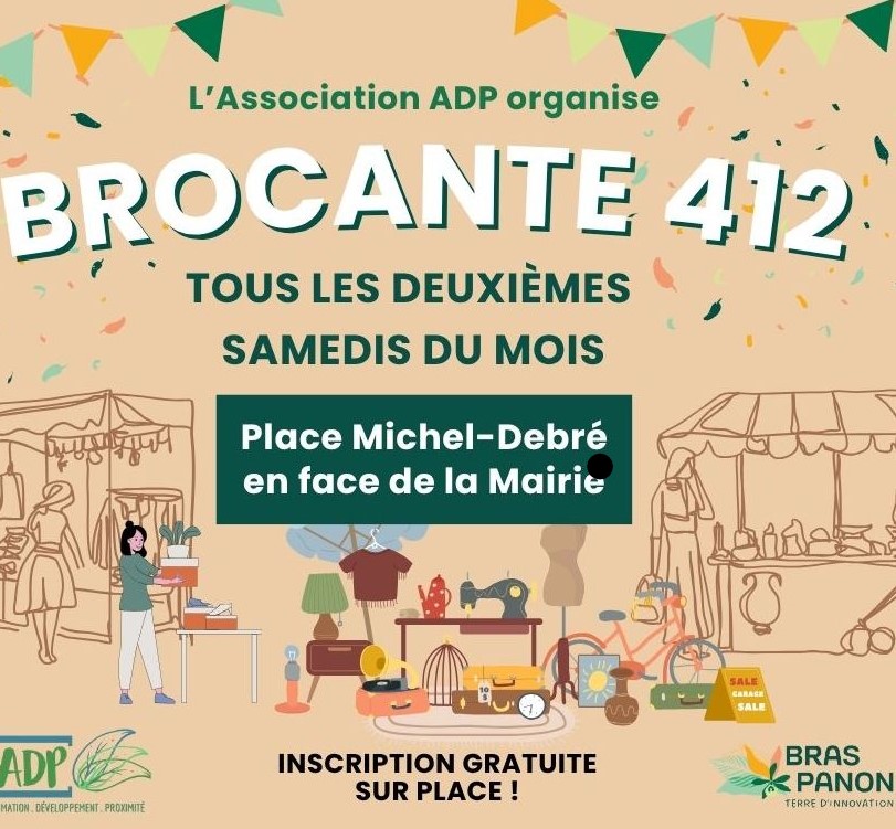 Affiche Brocante à bras-panon