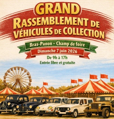 Affiche Exposition de voitures anciennes
