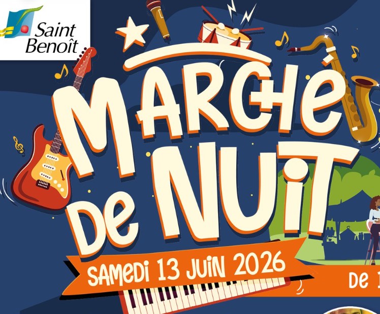 Affiche Marché de nuit à saint-benoît