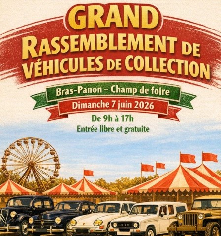 Affiche Exposition de véhicules anciens