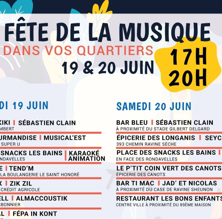 Fête de la musique à l'étang-salé