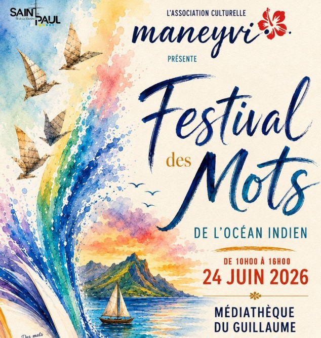 Affiche Festival des mots de l'océan indien
