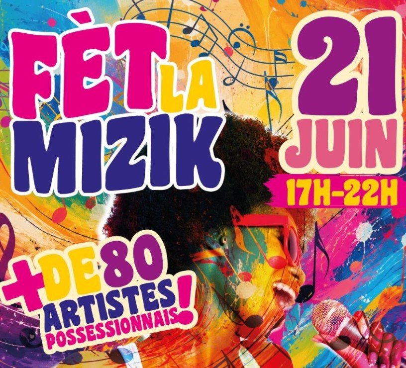 Affiche Fête de la musique à la possession