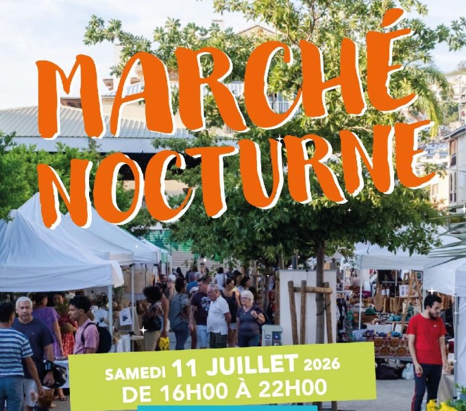 Marché nocturne à saint-gilles-les-bains
